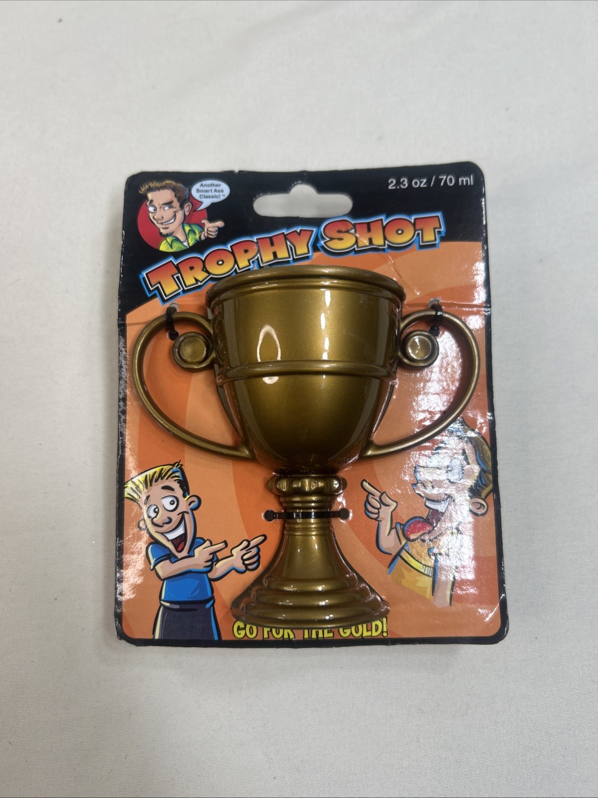 NEW Spencer's Gag Gift Trophy Shot "Go For The Gold" 2.3 Oz BPA Free