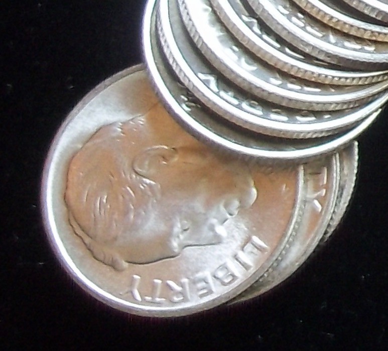 1 - 1946 - S - ROOSEVELT DIME - BU - MS -