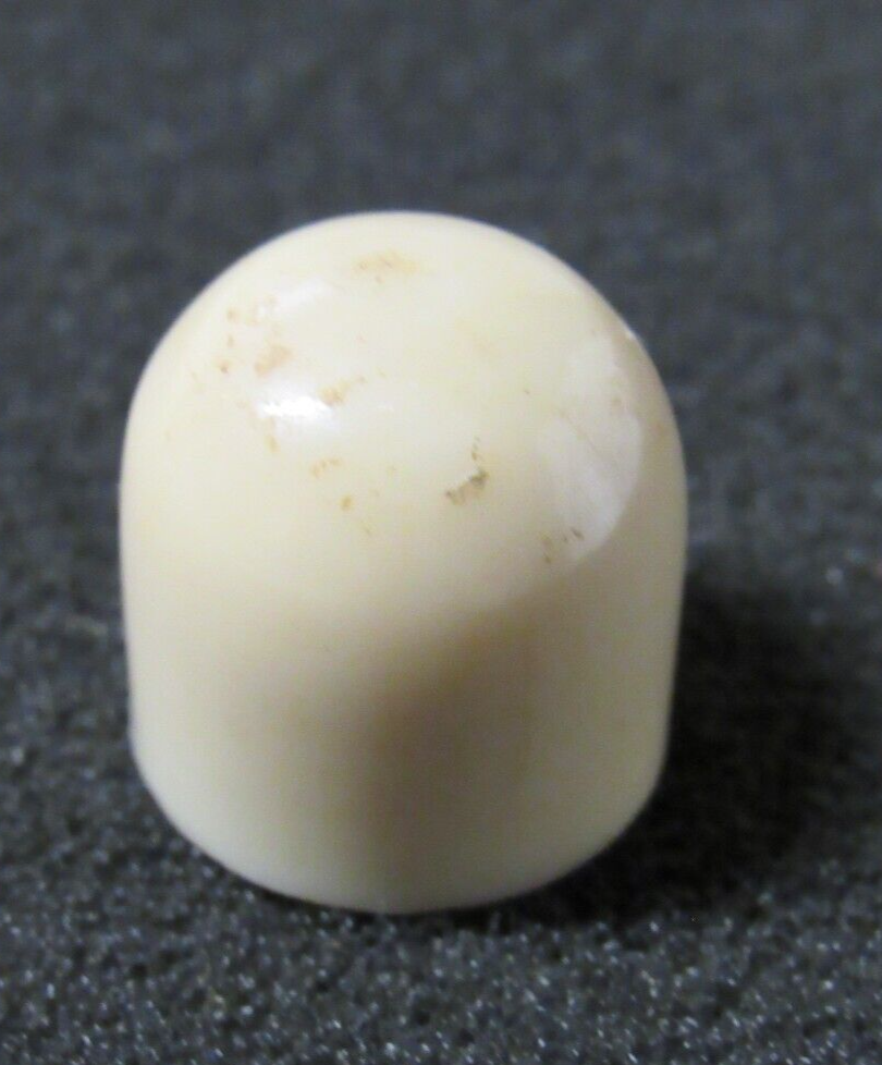 White Caitlin Radio Knob RCA Emerson Other Brand c 1930's
