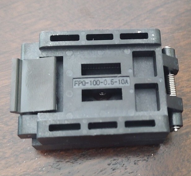 QFP100 TQFP100 FPQ-100-0.5.10A IC Test Burn-in Socket Adapter 0.5mm Pitch