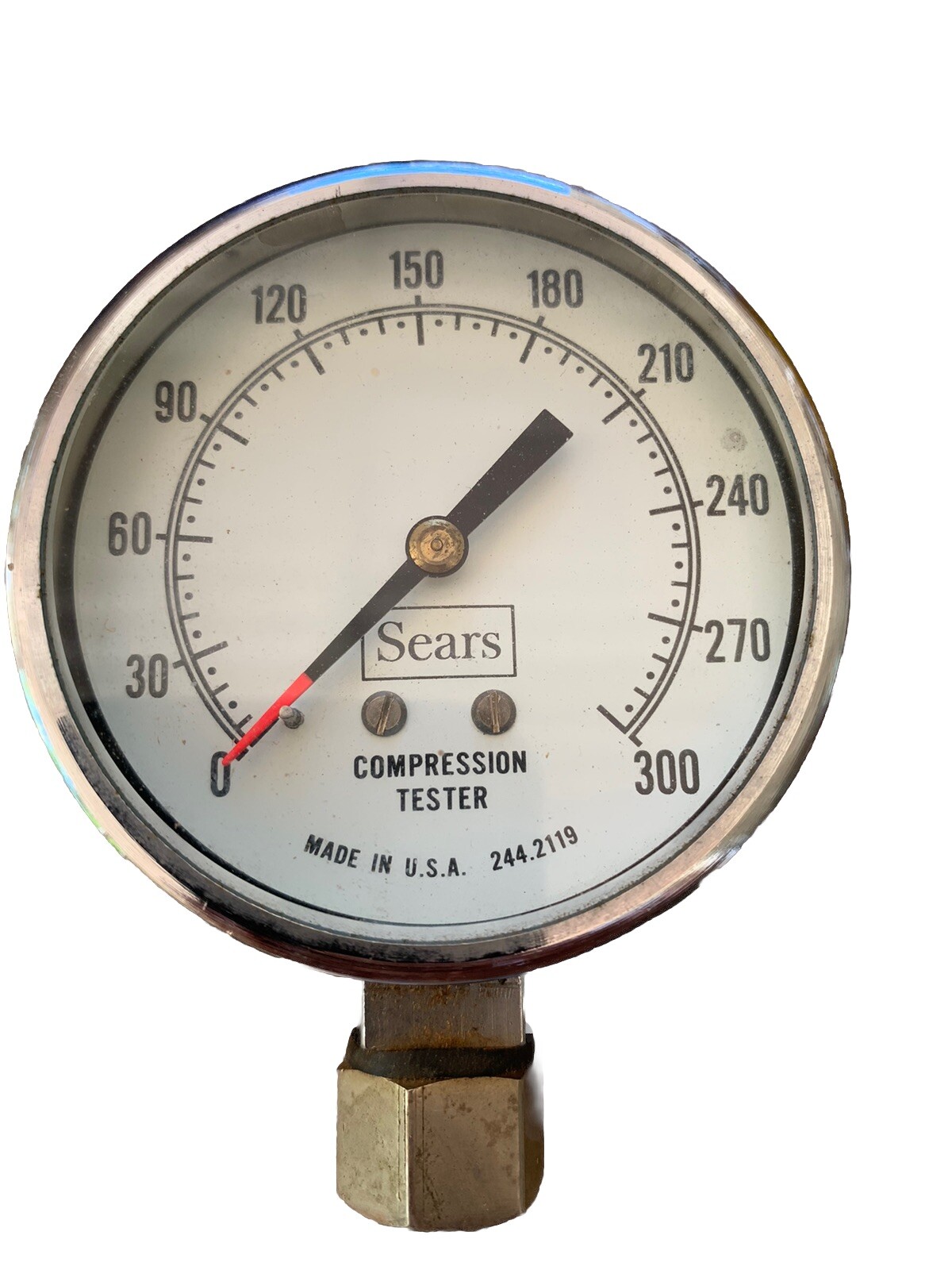 Vintage Sears Compression Tester Model 244.2119 Made in USA
