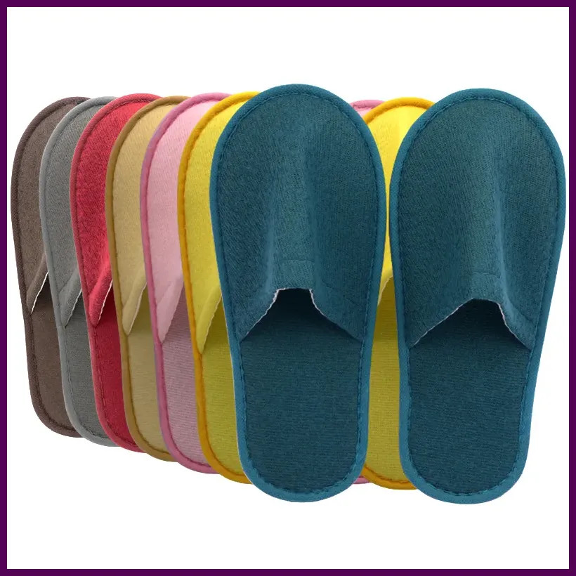 10 Pairs Luxurious Plush Slippers Women Men Travel Hotel Slides Homestays
