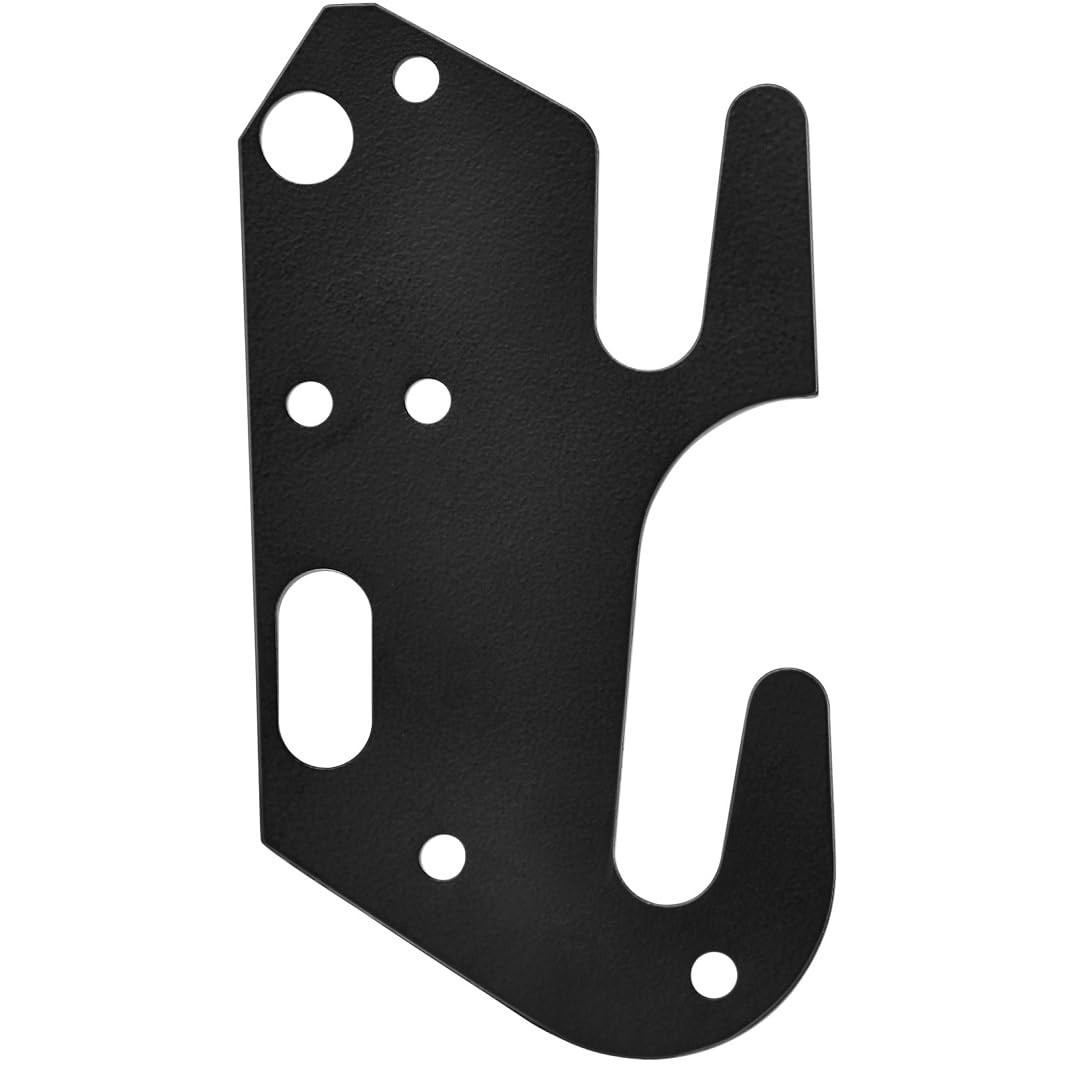Black Painted Universal Steel Floor Mount Bed Support Hook Plates 4 PCS