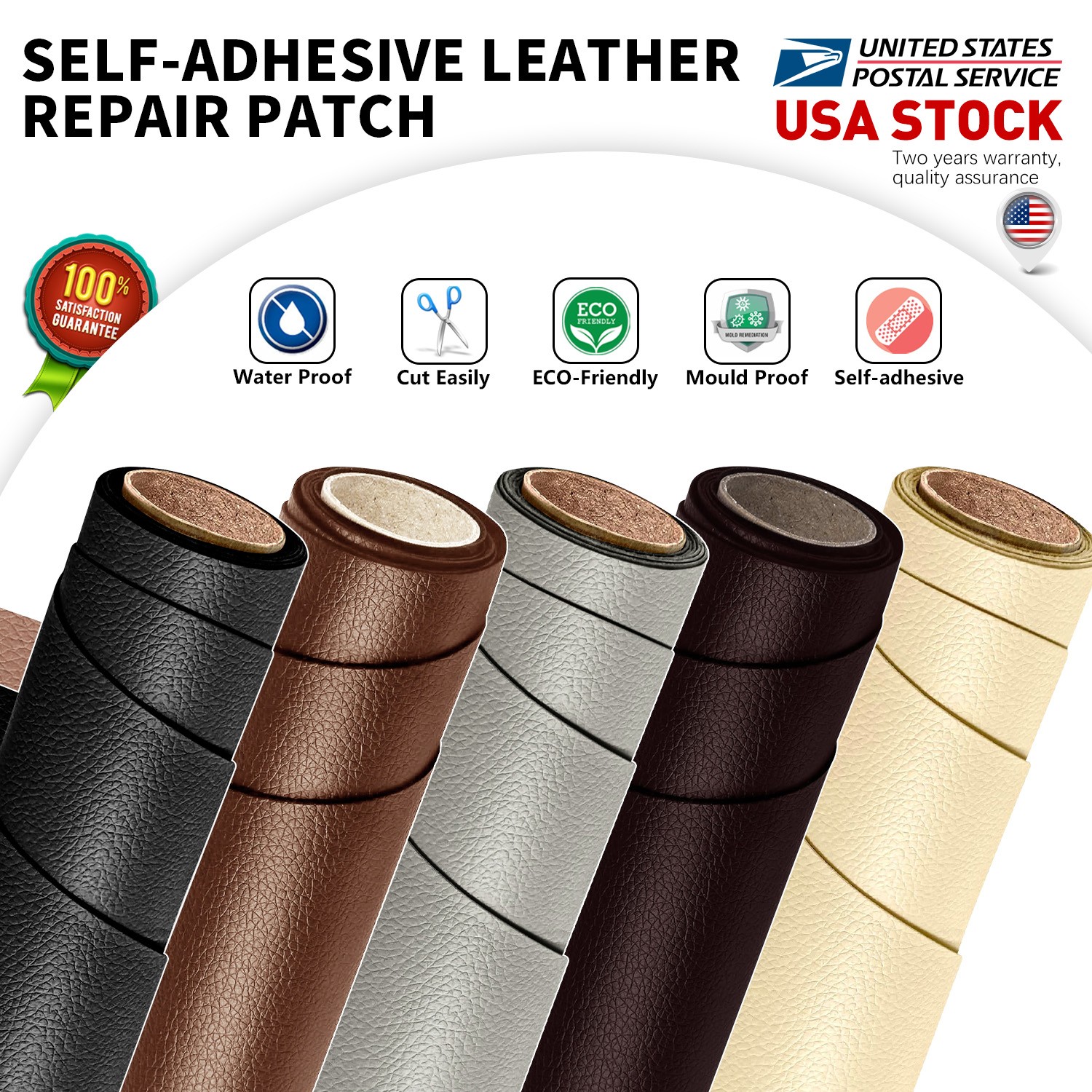 Leather-Repair Cuttable Self Adhesive Leather - for Car Seats Sofa repair Patch