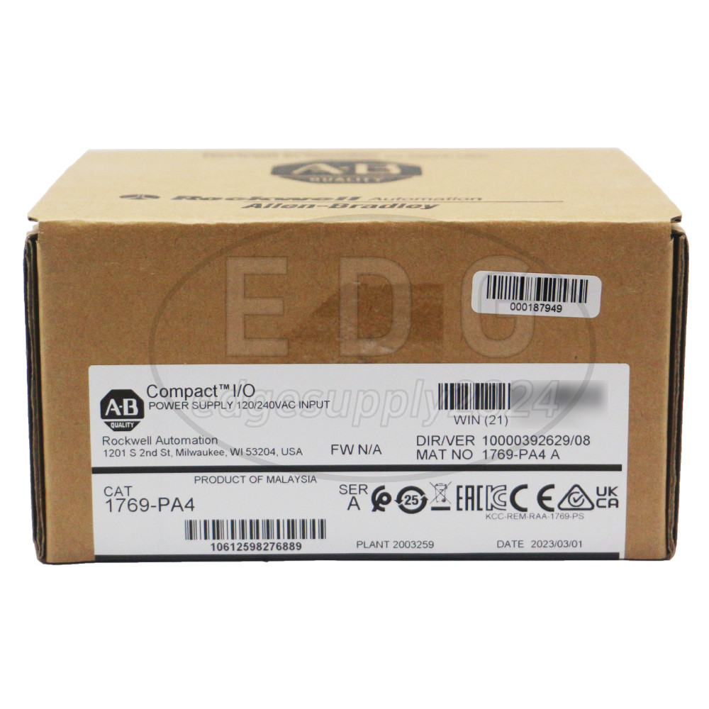 Allen Bradley 1769-PA4 CMPLX Selectable AC 4A/2A Power Supply Factory New Sealed