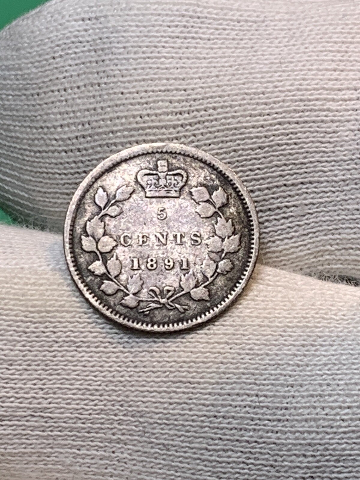 1891 Canada Silver 5 Cents (A2230)