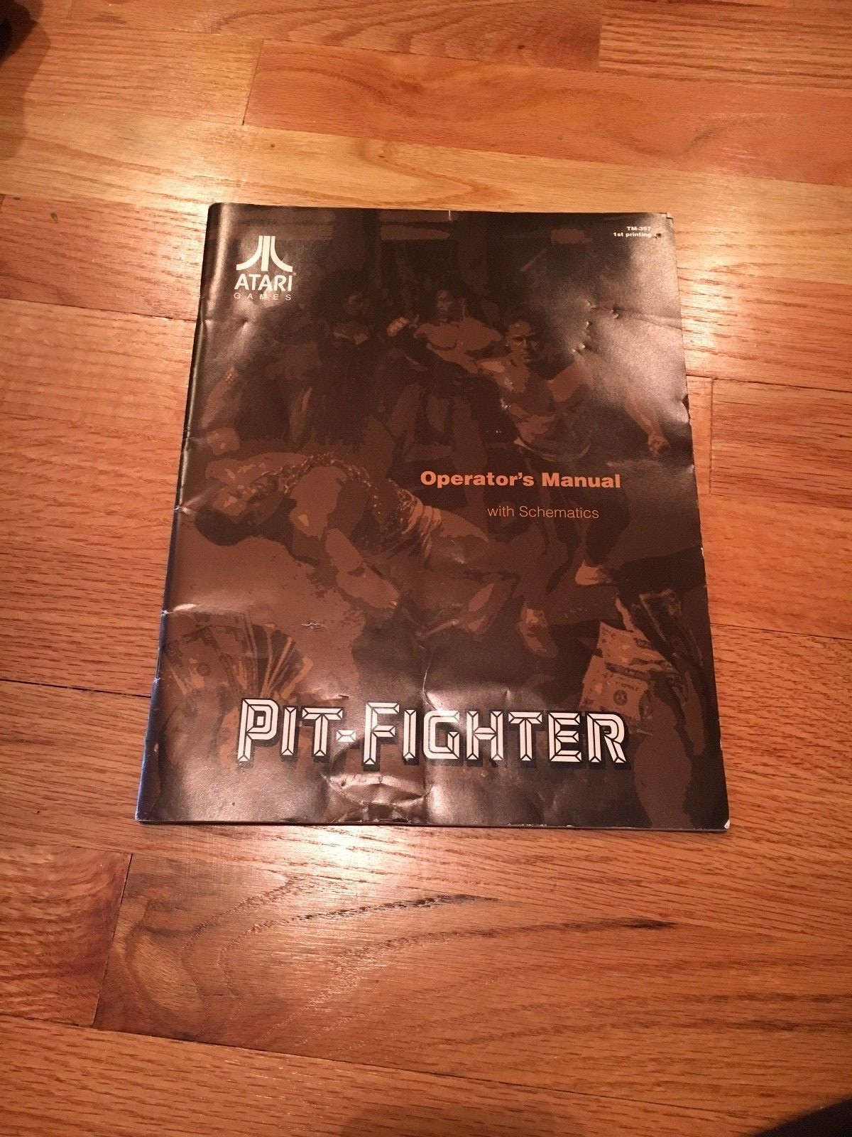 Pit-Fighter Video Arcade Game Operator's with Schematics Manual, Atari 1990