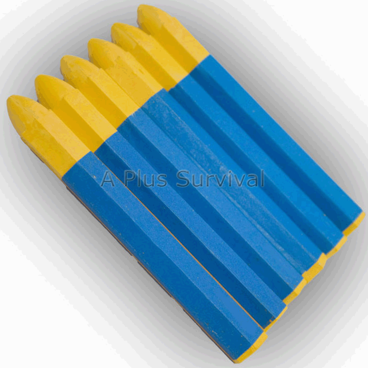 Package of 6 Lumber Crayons - Yellow