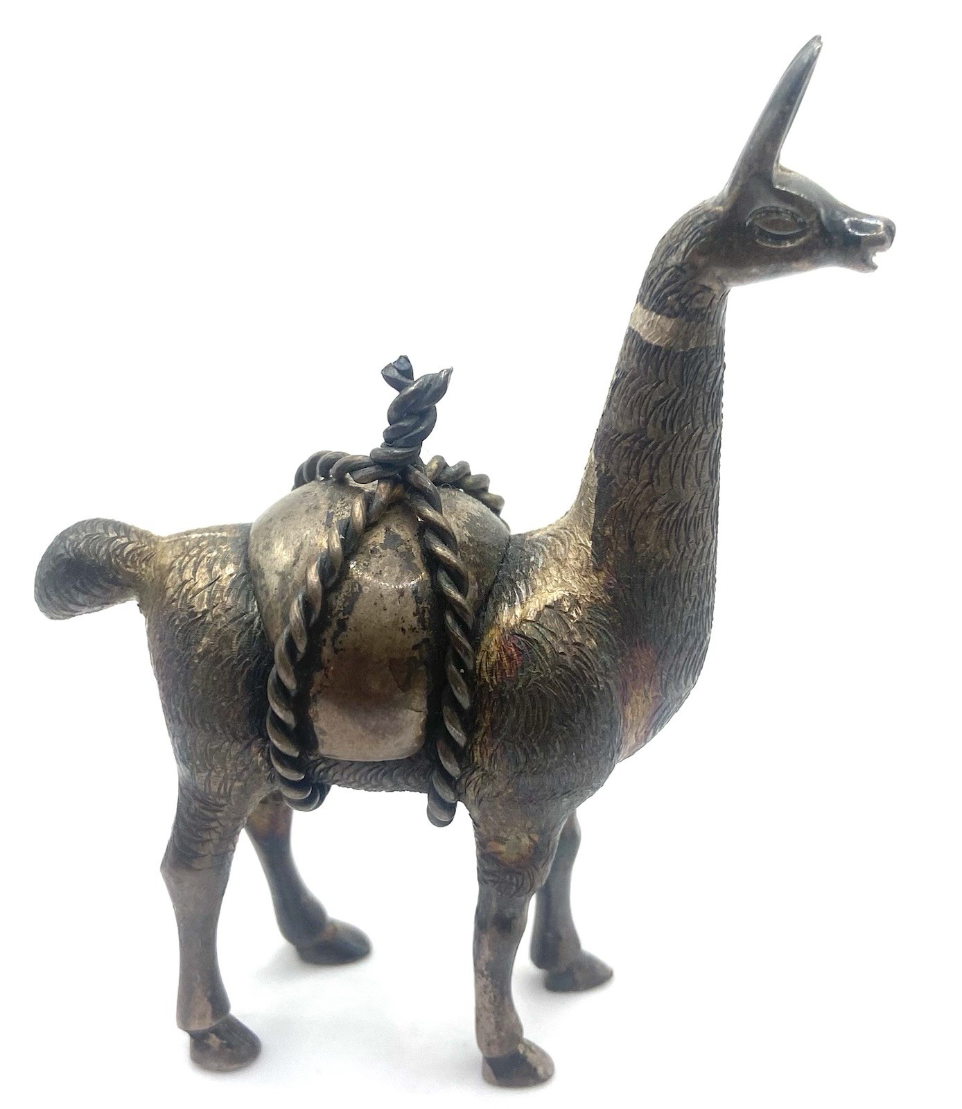 Vintage Peruvian Sterling Silver Llama Figurine 74.7 gram
