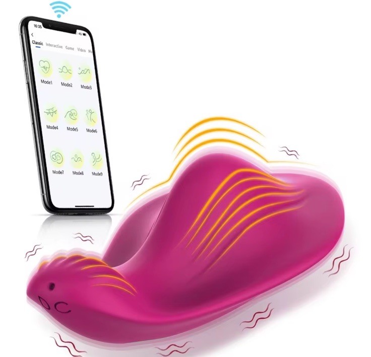 Rechargeable Intimate Personal Massager 9 Vibration Modes App Control