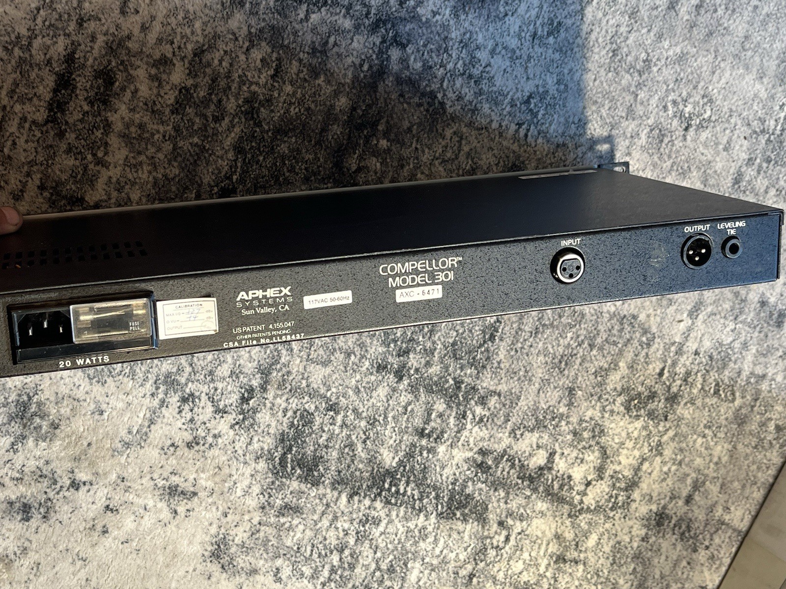 Aphex Compellor Model 301 Professional Studio Compressor Leveler Exciter, Works