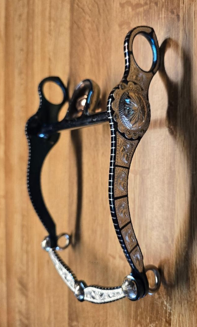 Custom Order -- Western Sterling Silver Show Bit #B-1520 MP-20 Blue