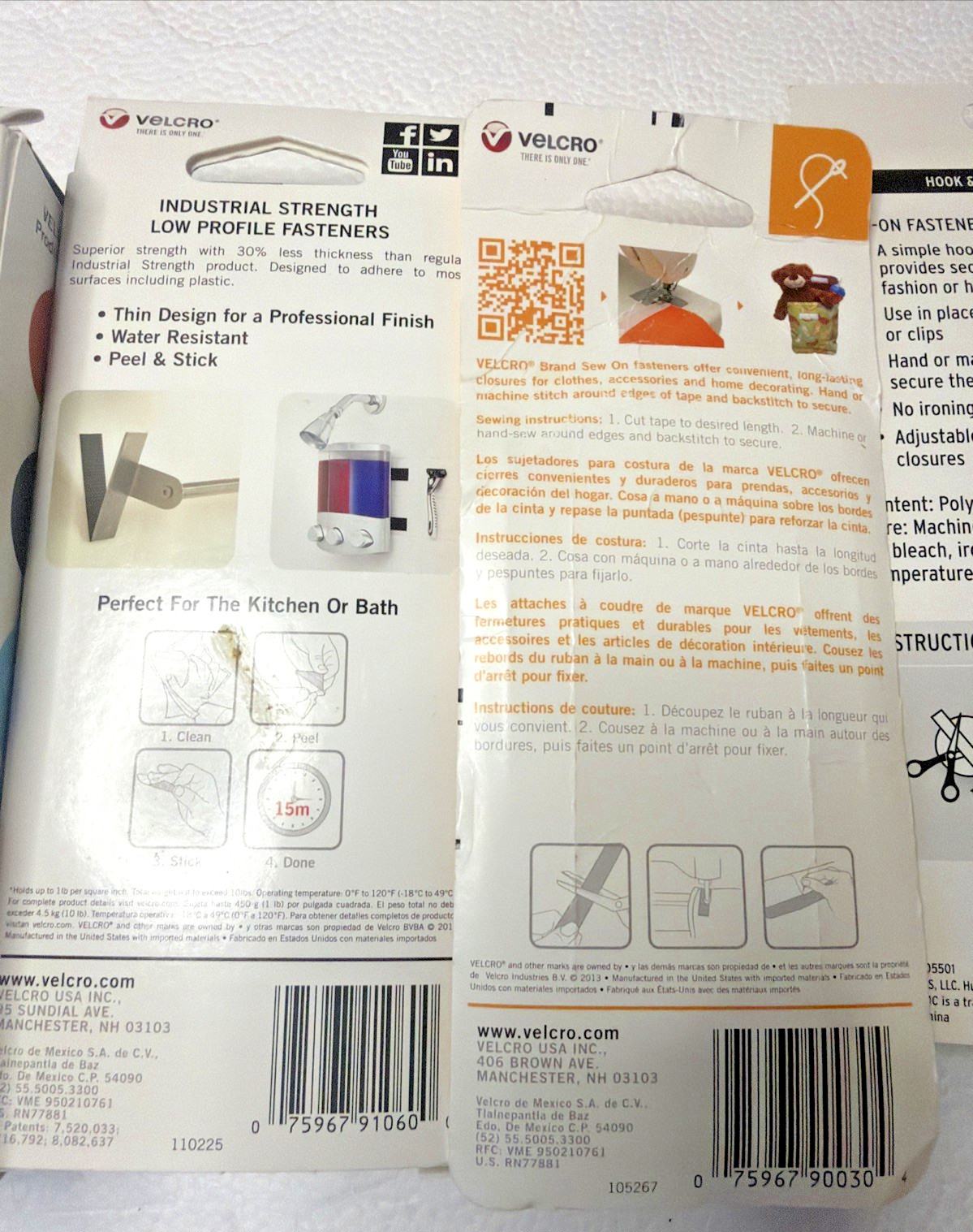 VELCRO Brand & Fabany Hook Loop Rolls Heavy Duty & Sew On