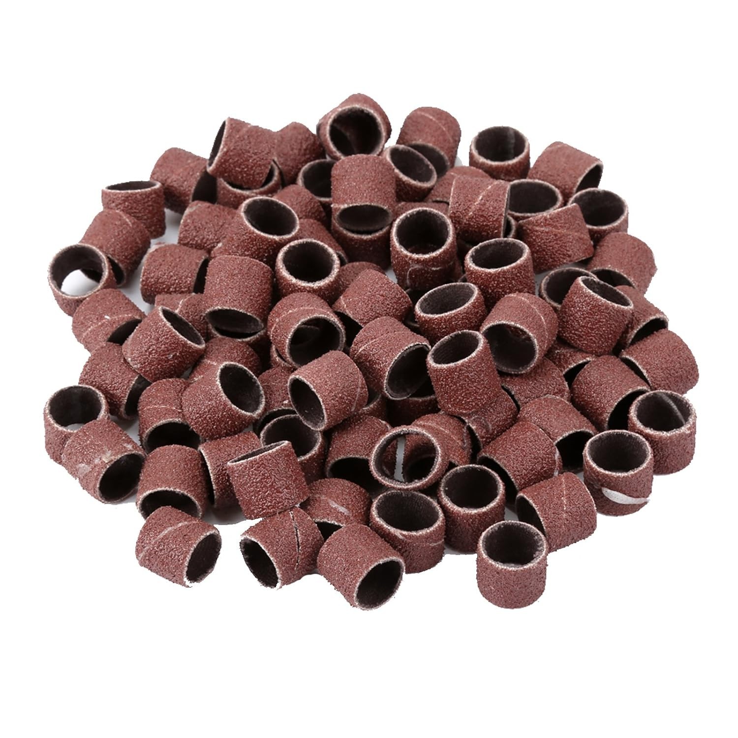 Dophee 100Pcs Sanding Drum 1/2(inch) 80 Grit Sand Bands Shank Rotary Tool...