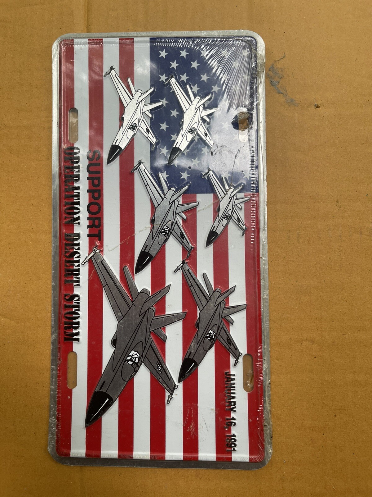 1991 desert storm license plate