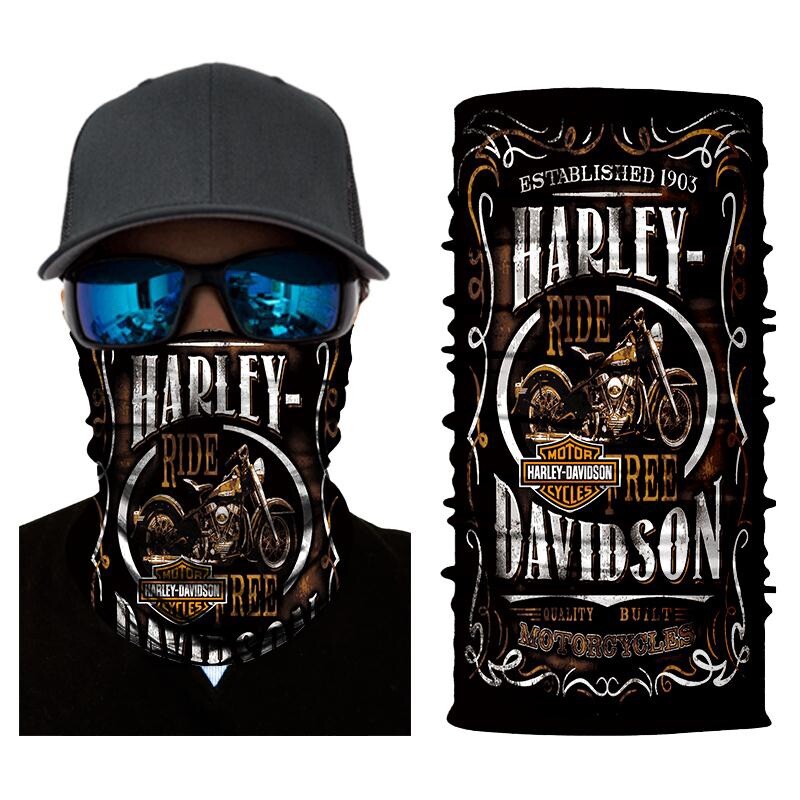 Outdoor Cycling Sports Face Cover Tube Scarf MASK  Bandana Harley Davidson