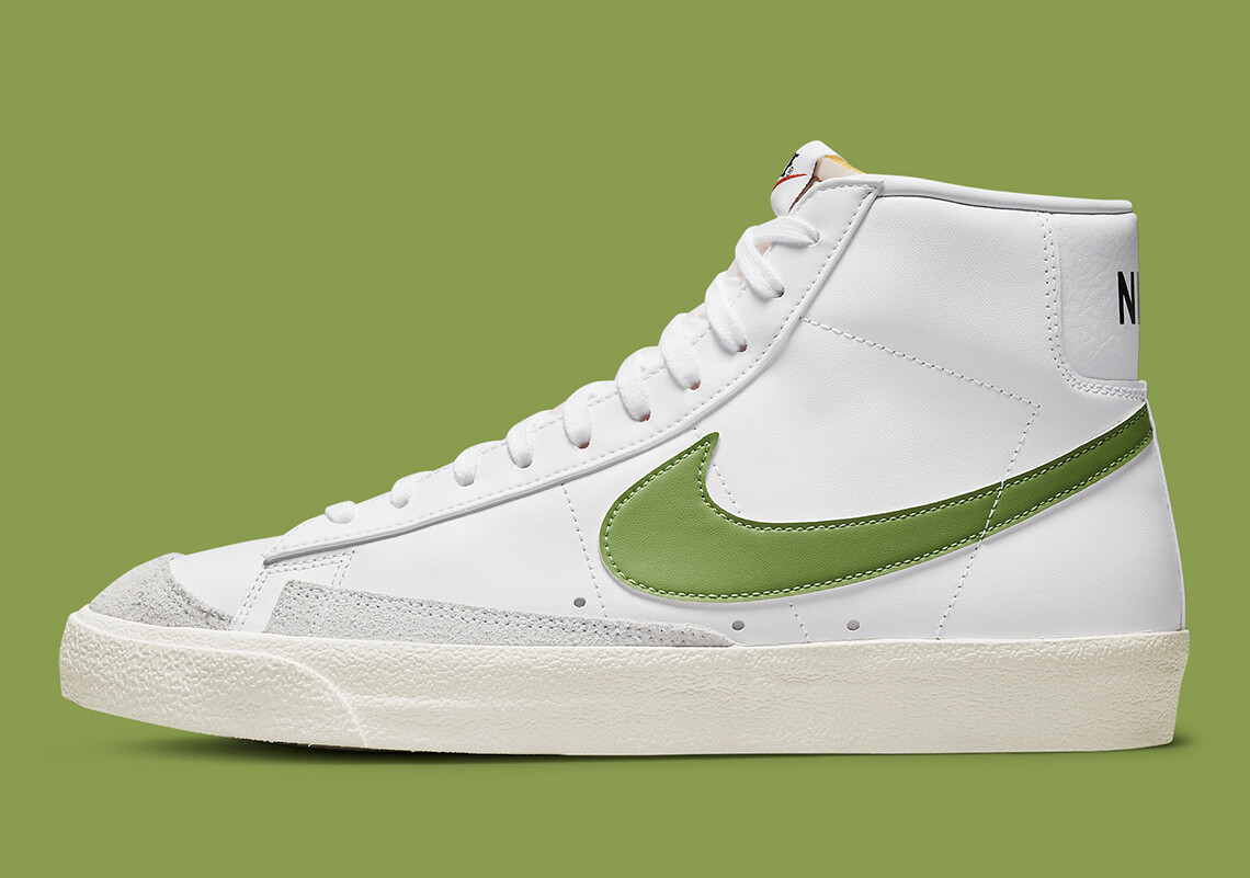 Nike Blazer Mid '77 Vintage VNTG White Chlorophyll Black Sail BQ6806-116 Men's