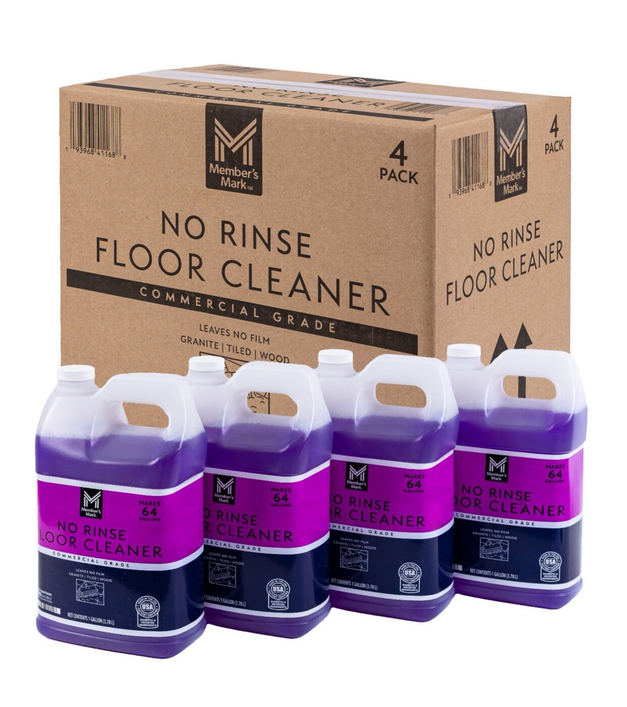 Member's Mark Commercial No Rinse Floor Cleaner ( 1 gal., 4 pk.)
