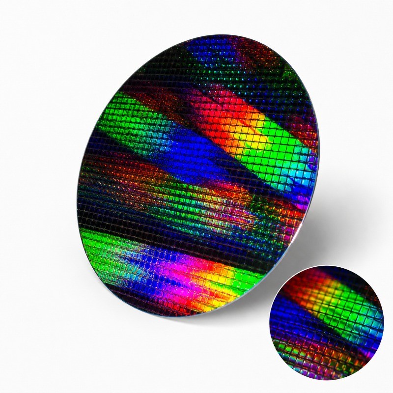 8 Inch Silicon Wafer with Stand Semiconductor Display Collection