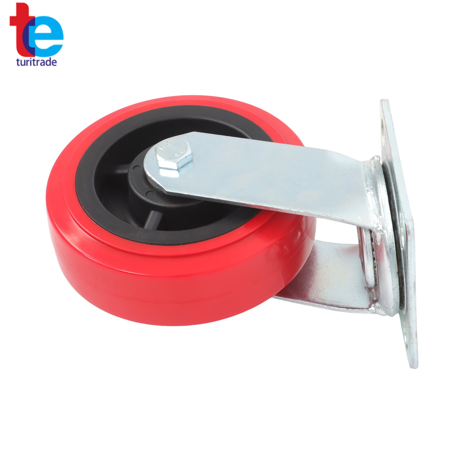 4 Pack Polyurethane 6 Inch Swivel Caster Wheels Heavy Duty 4000Lbs Load Capacity