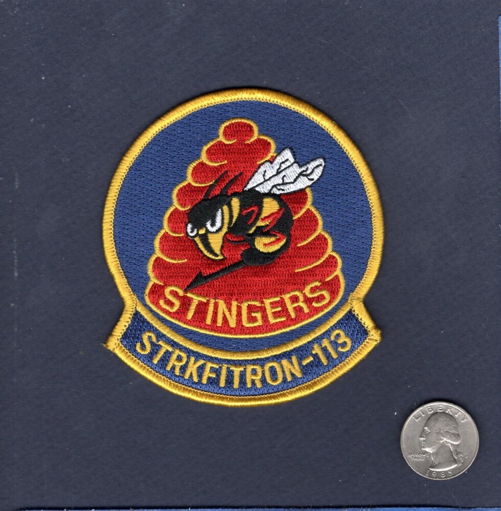 Original VFA-113 STINGERS US NAVY F-18 HORNET Strike Fighter Squadron Patch