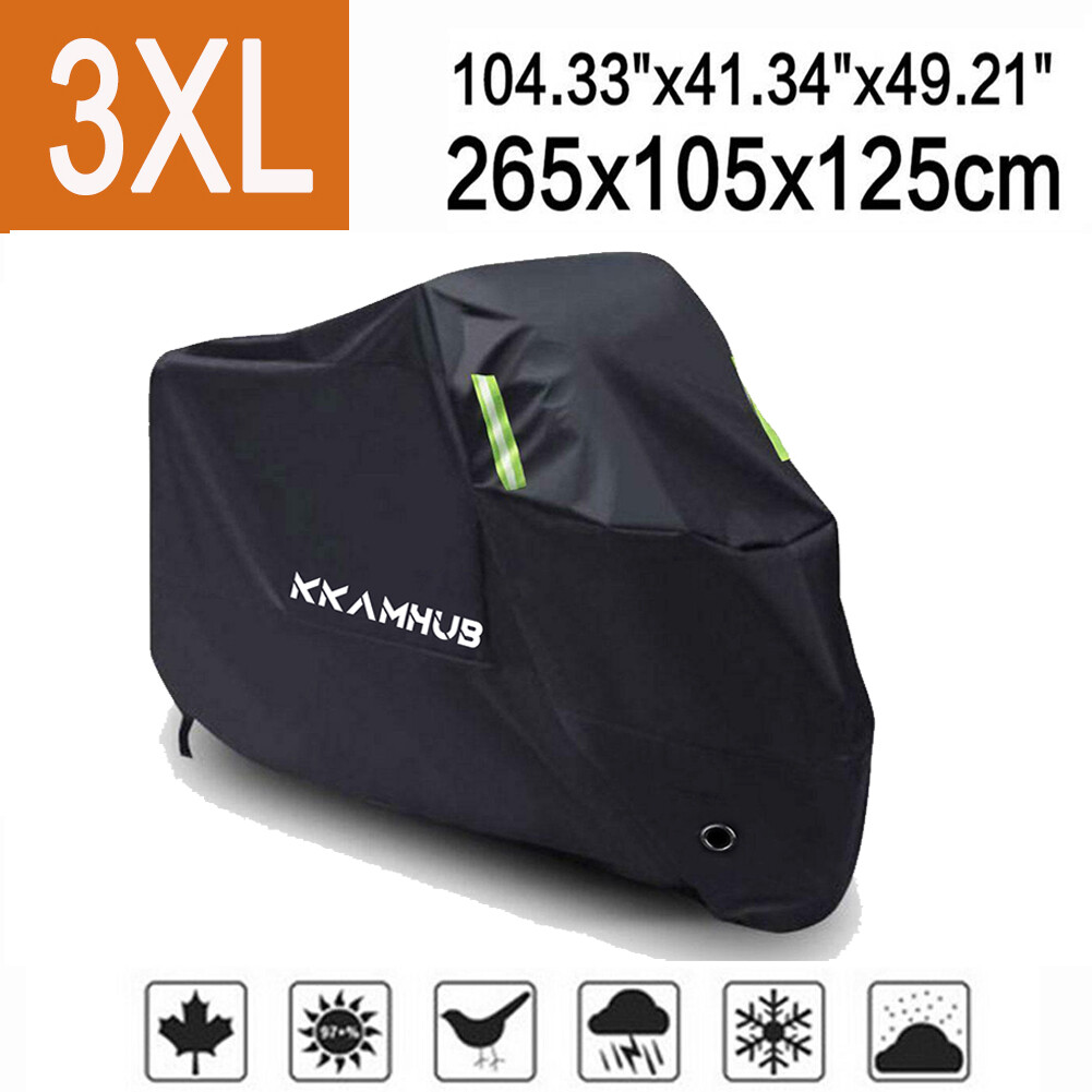 3XL Waterproof Motorcycle Cover UV Dust Snow Rain Protector for Yamaha V-Star