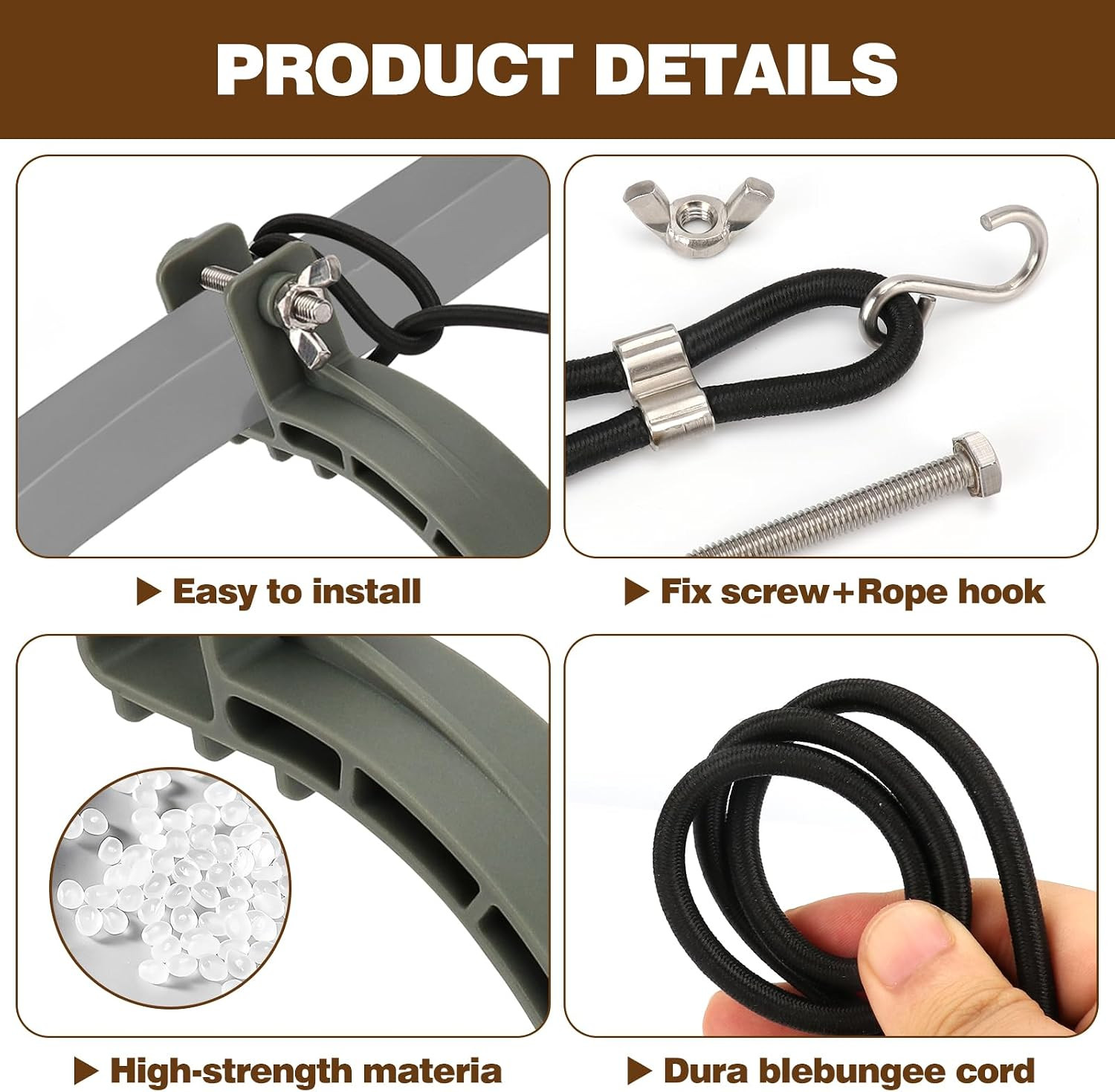 Climbing Stand Accessories,Tree Stand Accessories,Climb Stirrups with Elastic Ro