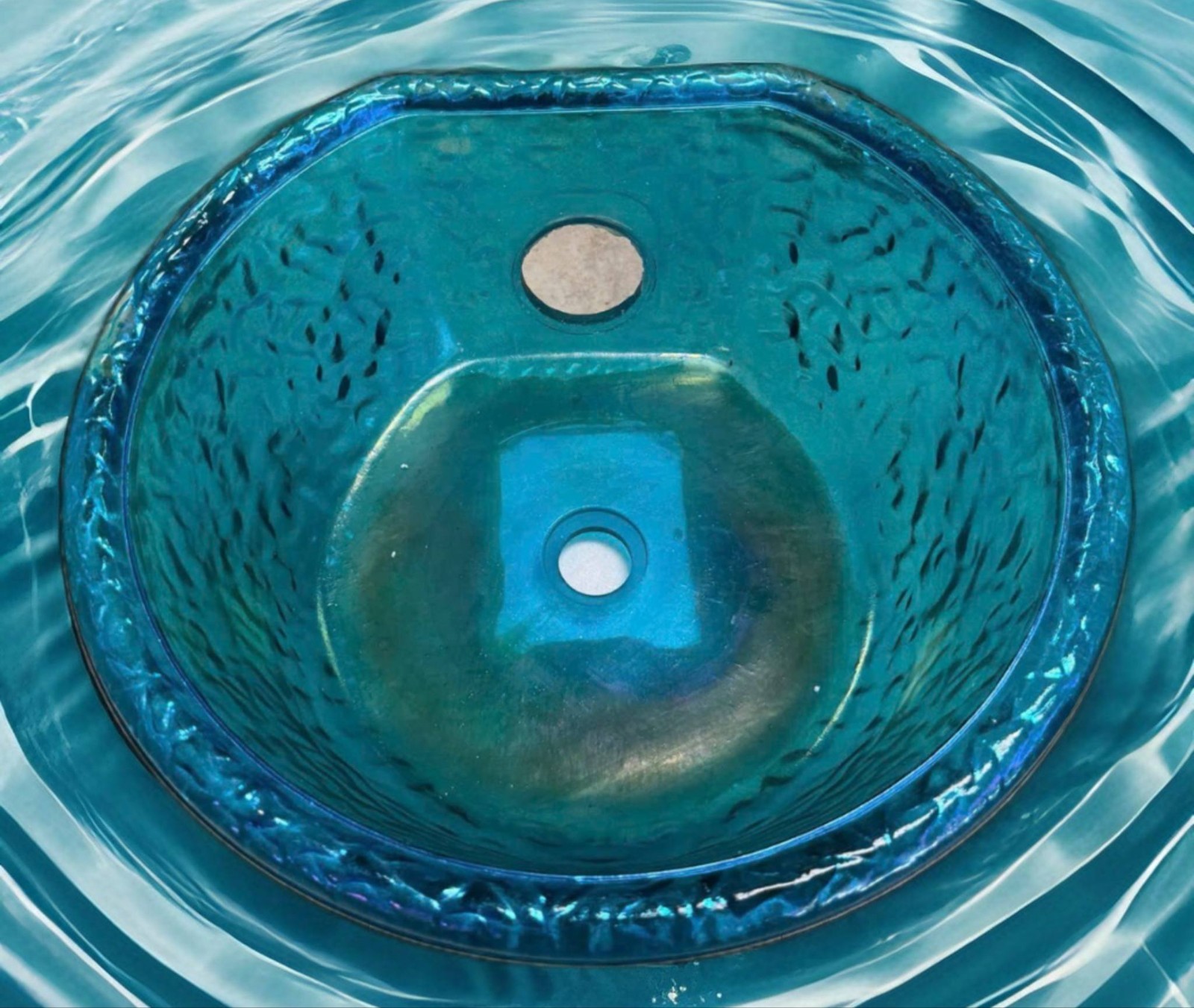 Glass Sink Bowl for Pedicure Spa