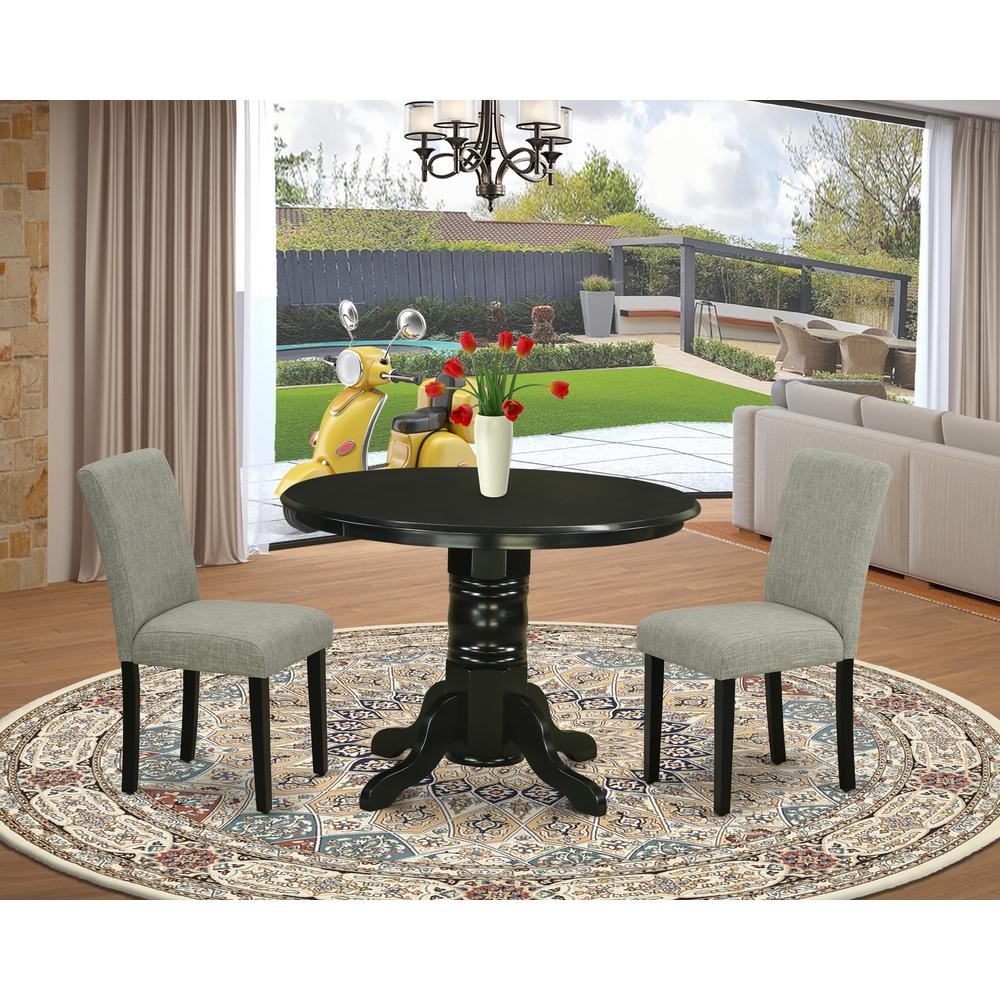 Dining Room Set Black, SHAB3-BLK-06
