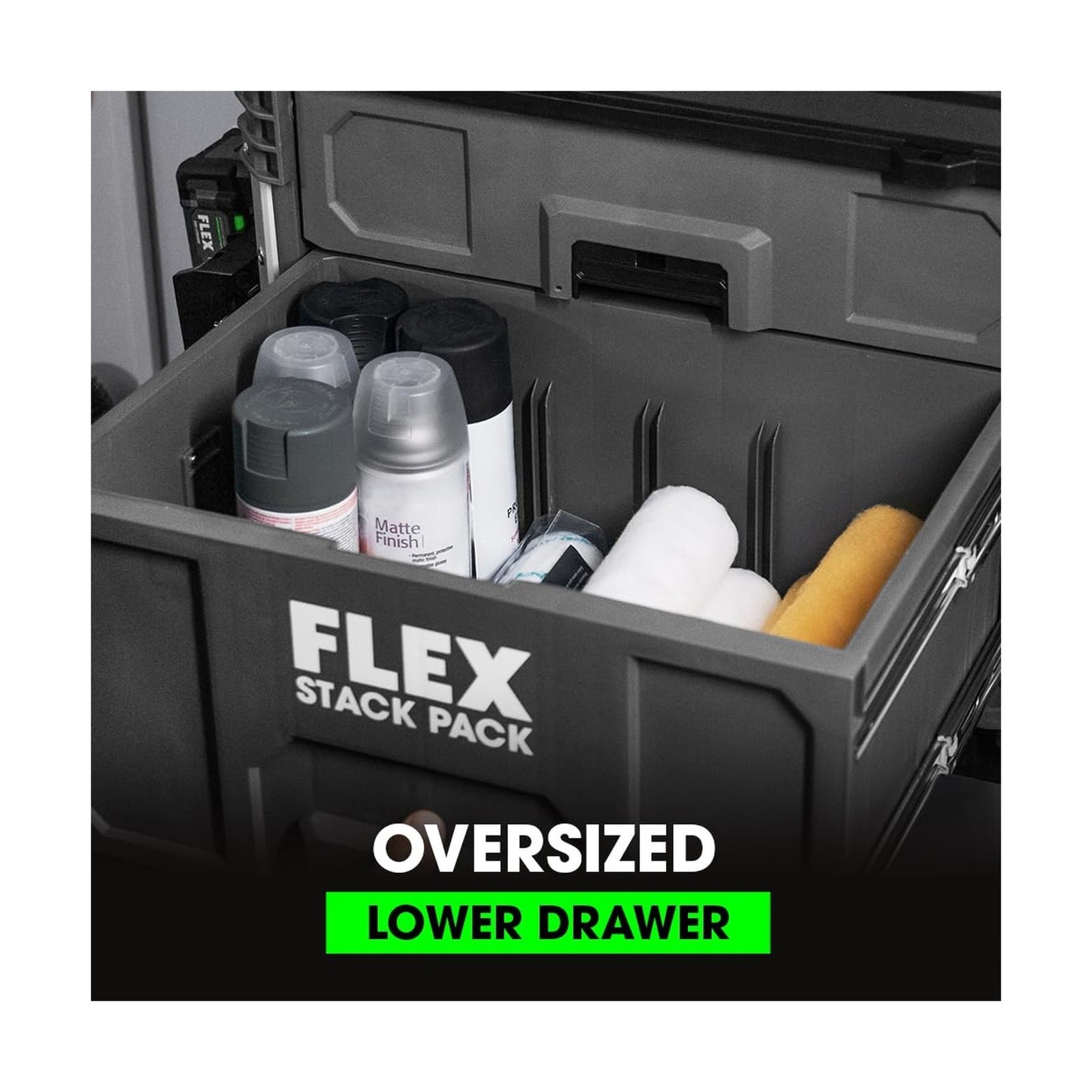 FLEX STACK PACK Storage System 2-Drawer Tool Box - FS1106