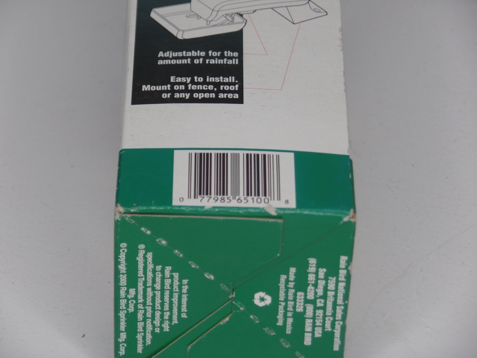 Rain Bird Automatic Rain Shutoff Wired Rain Sensor with Bracket Model RS-1 New