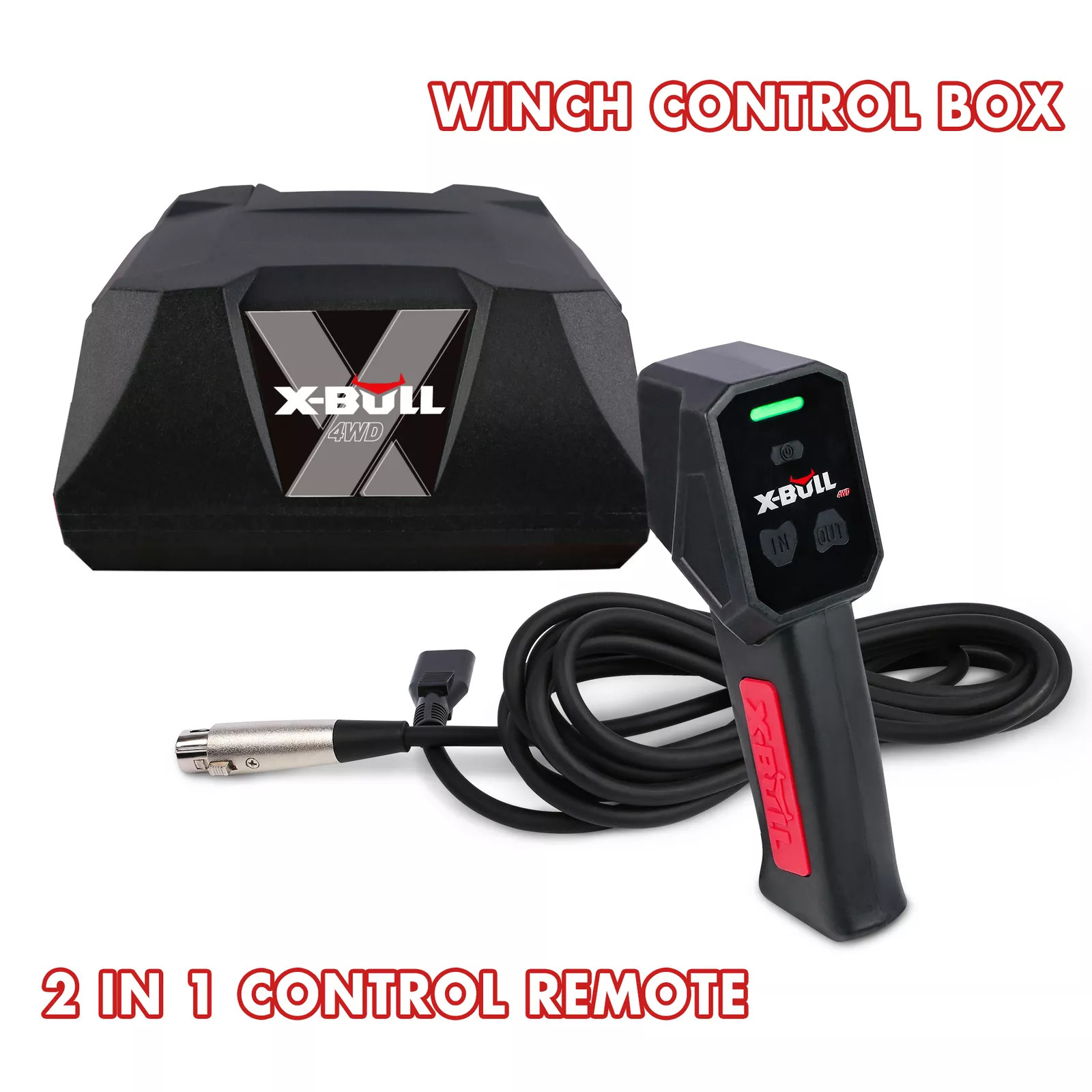 X-BULL Winch Control Box for 10000/13500/14500 LB with Multifuctional Remote