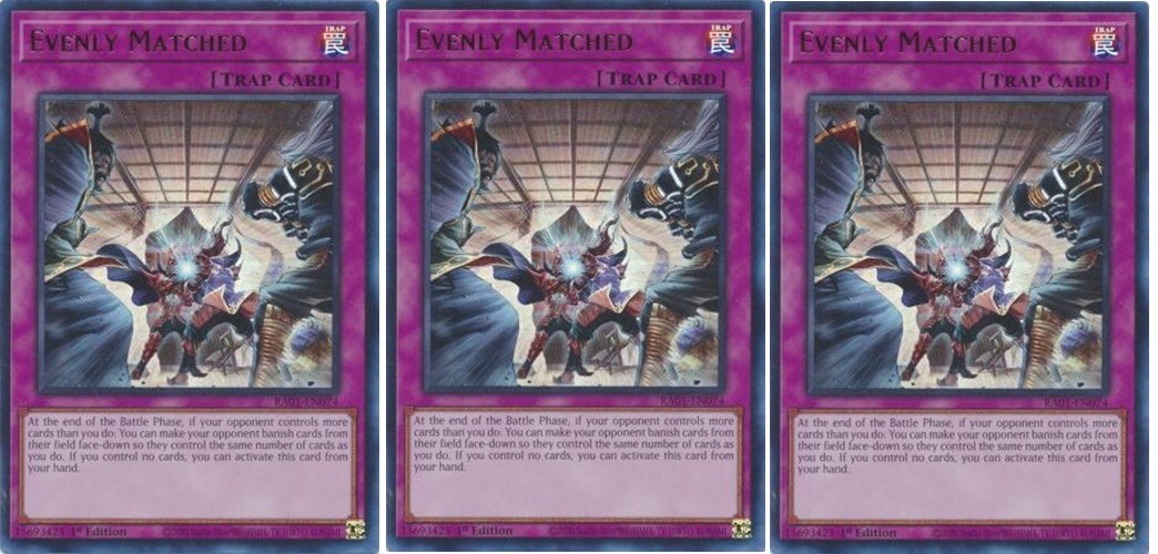 *** 3X EVENLY MATCHED 3X *** PLAYSET 1ST EDITION ULTRA RARE RA01-EN074 YUGIOH!