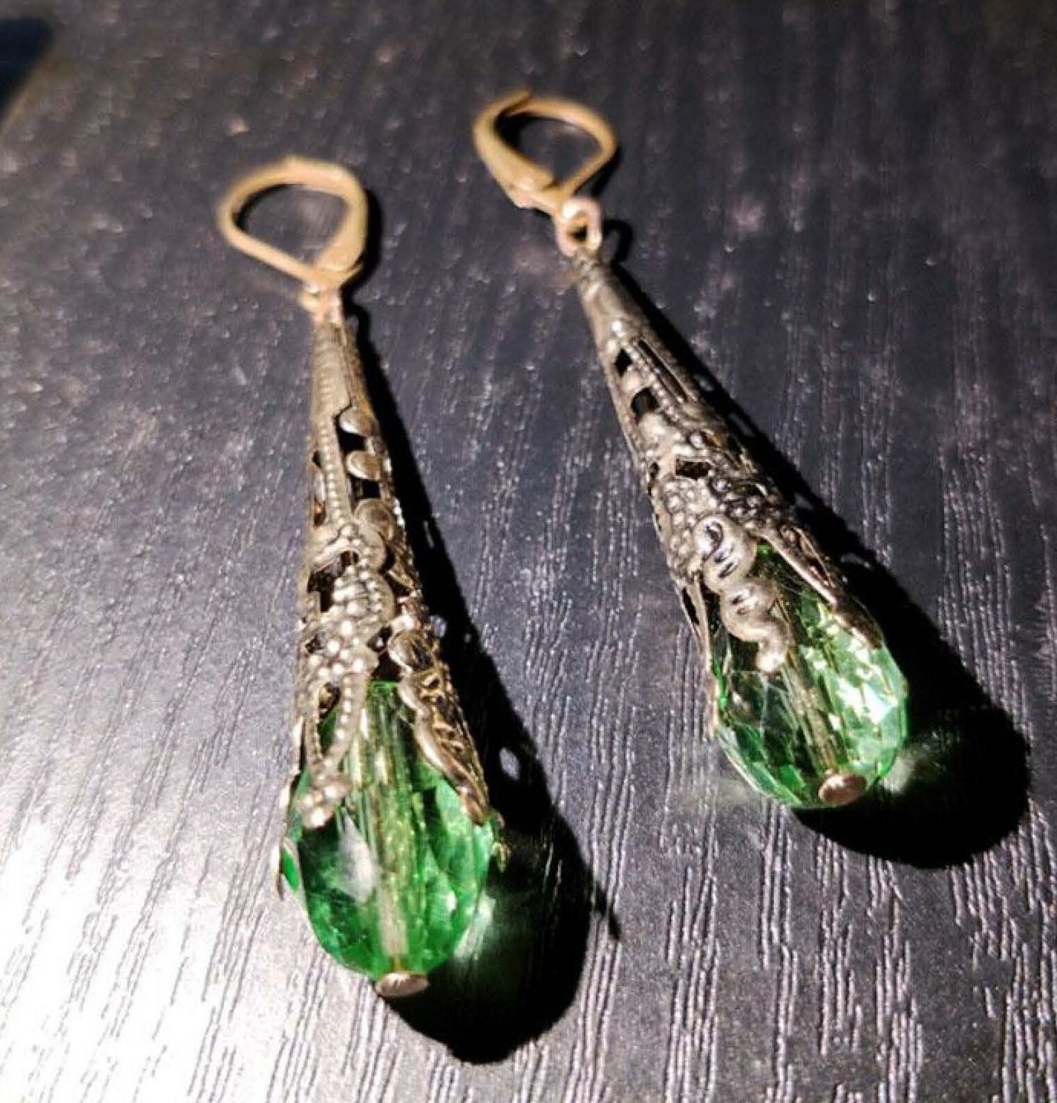 Vintage Style Crystal Water Drop Earrings