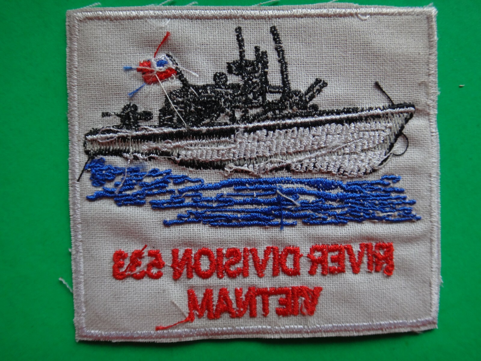 US Navy Patch RIVER DIVISION 533 PBR From Vietnam War Era