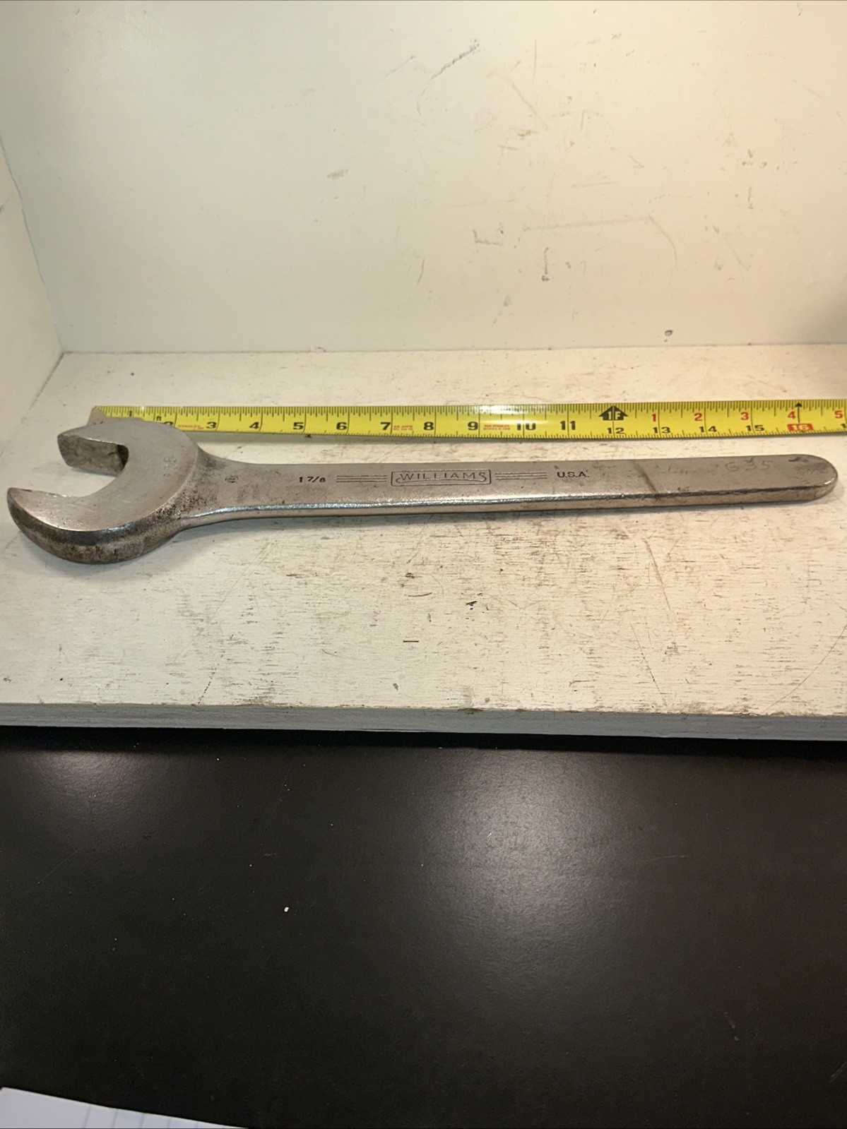 VINTAGE WILLIAMS USA 1011A SUPERRENCH 1-7/8" Tool 17 IN. Long Great Condition