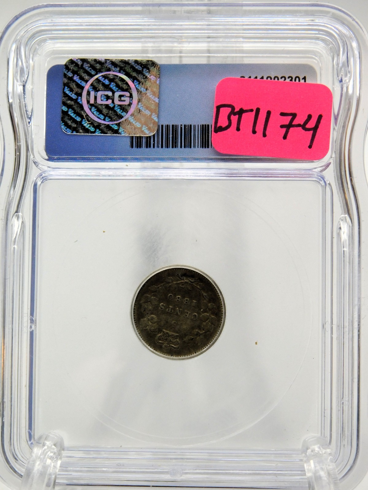1880-H CANADA FIVE CENT ICG VF30 (BT1174)