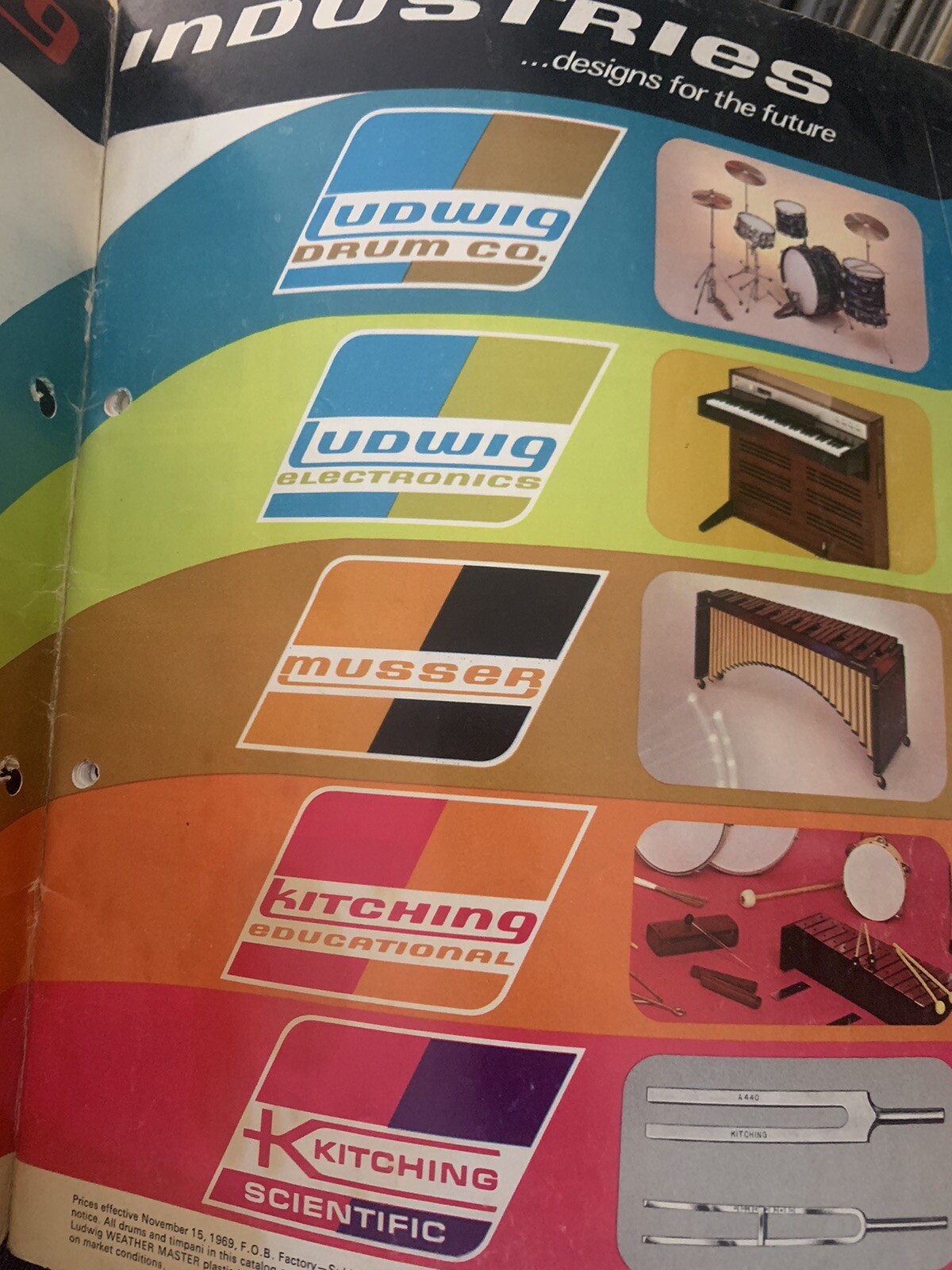 Vintage 1971 Ludwig Drums Catalog