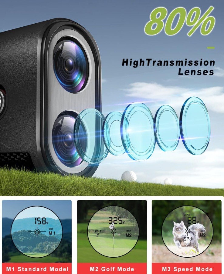 Range Finder Golf Rangefinder with Slope, Laser Range Finder New Open Box