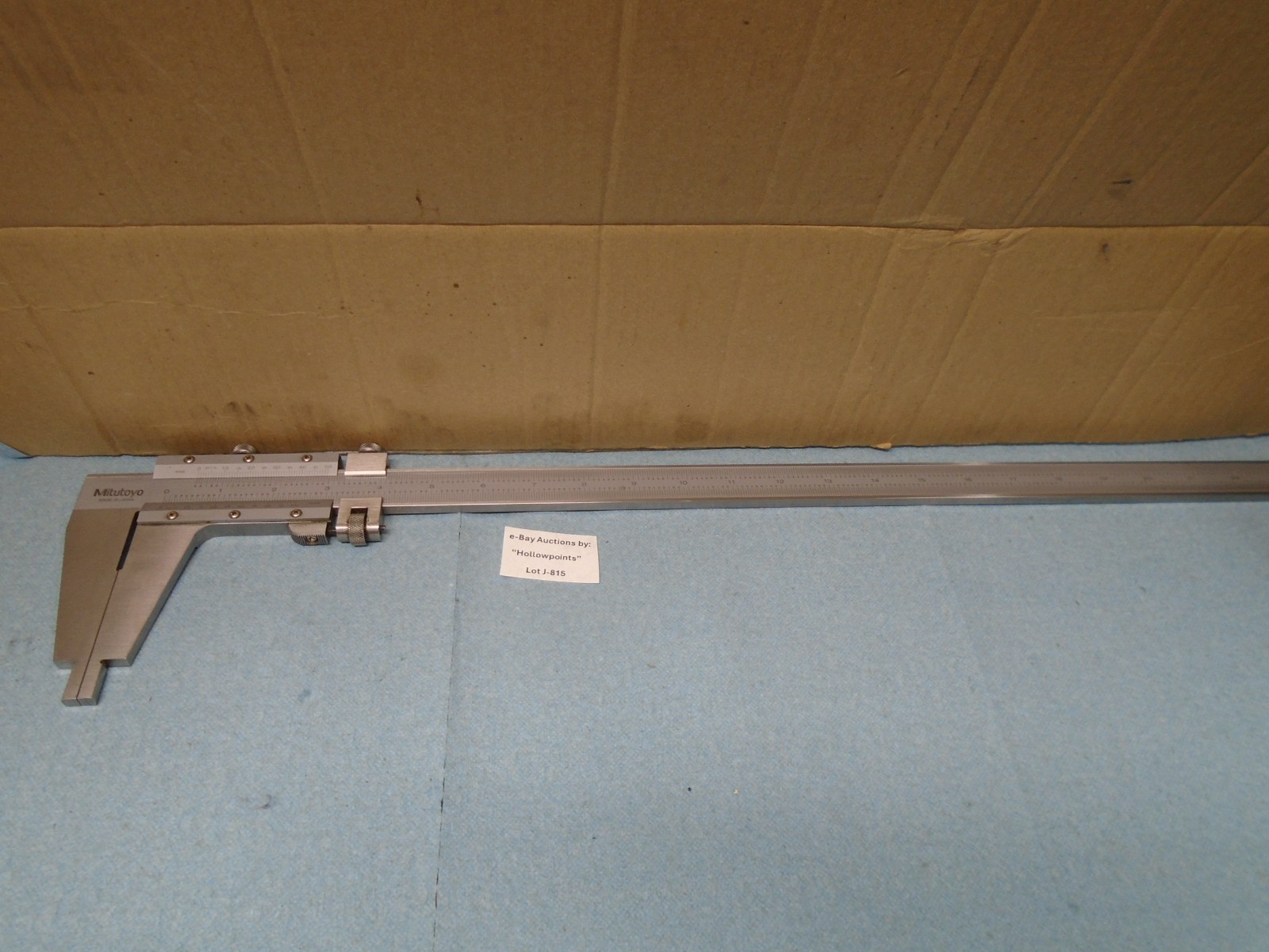 Mitutoyo Japan Vernier Caliper 24" w/ 50 Vernier scale Nib Jaws ID No Box J815