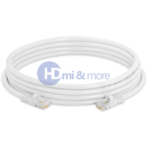 4x 10FT CAT5e Cable Ethernet Lan Network CAT5 RJ45 Patch Cord Internet White