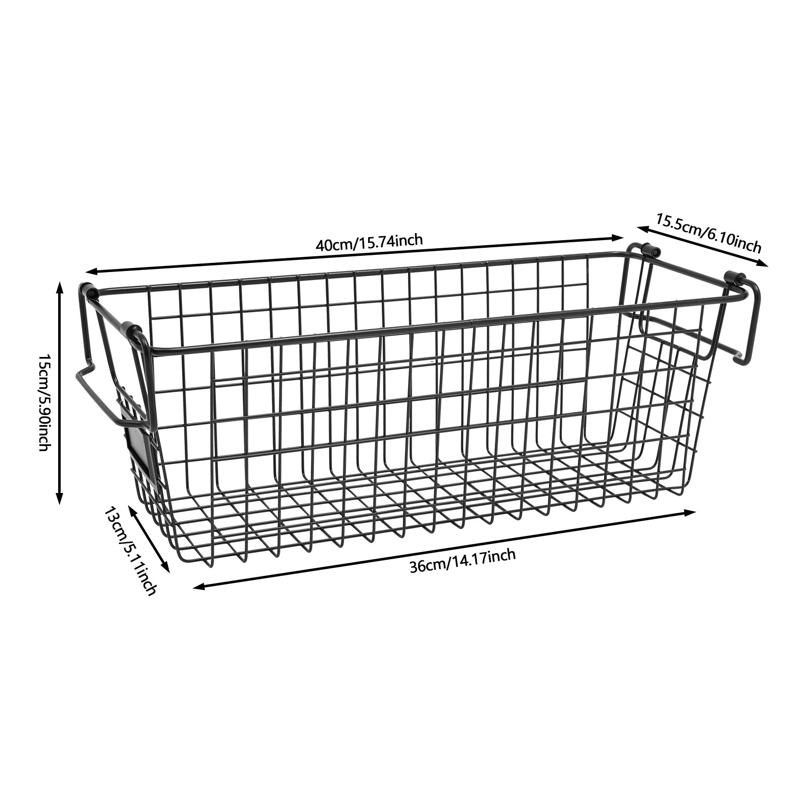4 Pcs Durable Stackable Storage Baskets for Home Organization