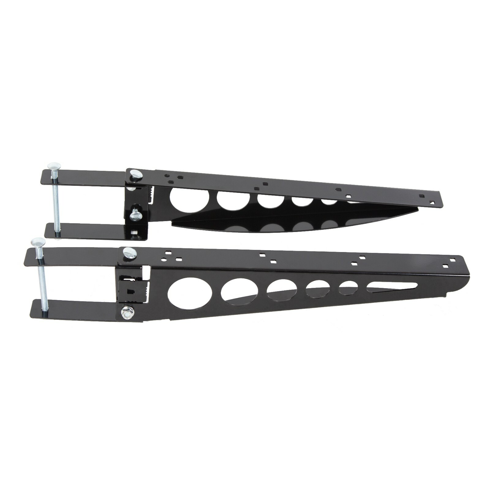 Pair RV 4" Square Rear Bumper Mounting Cargo Carrier Box Support Arms Bracket