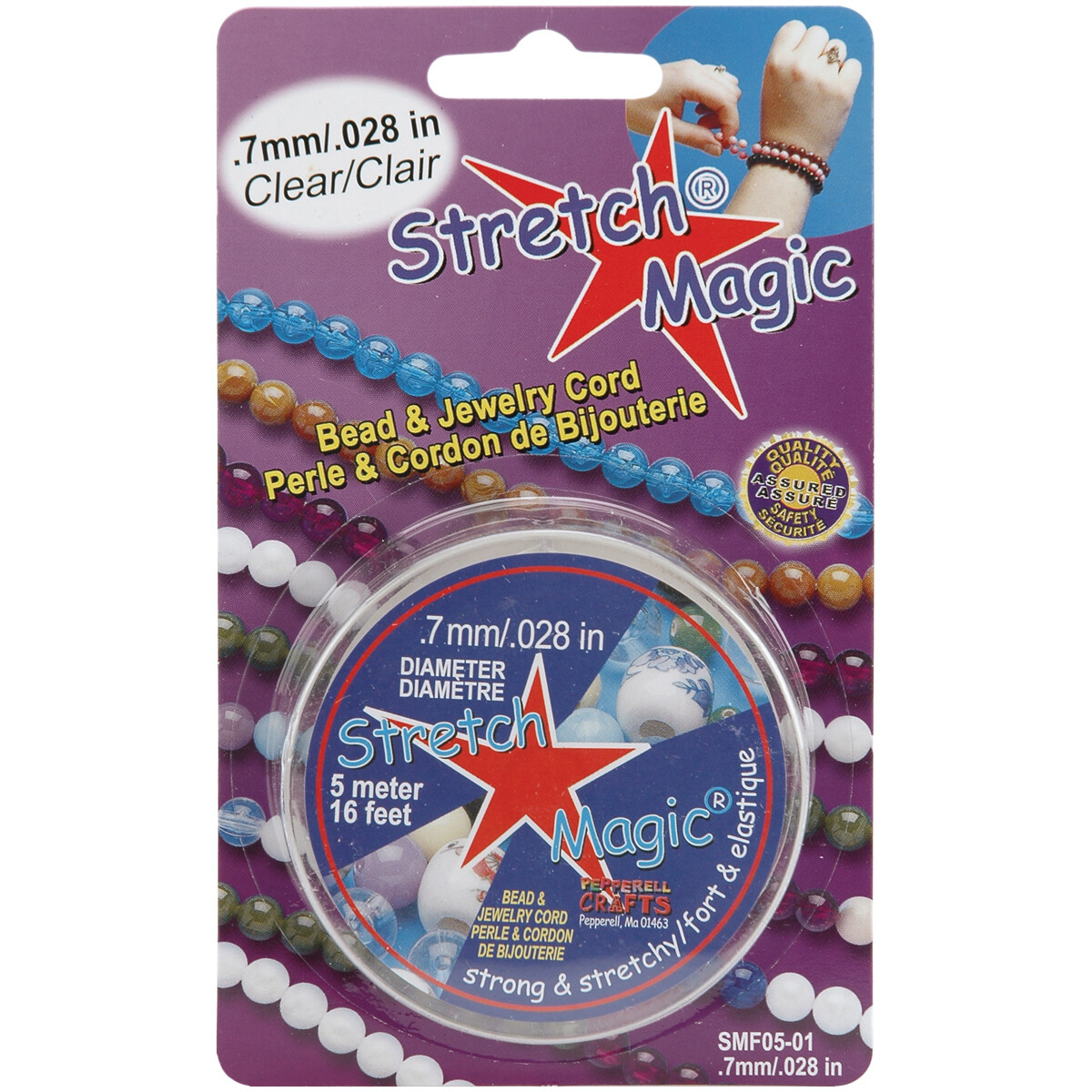 Stretch Magic Bead & Jewelry Cord .7mmX5m-Clear