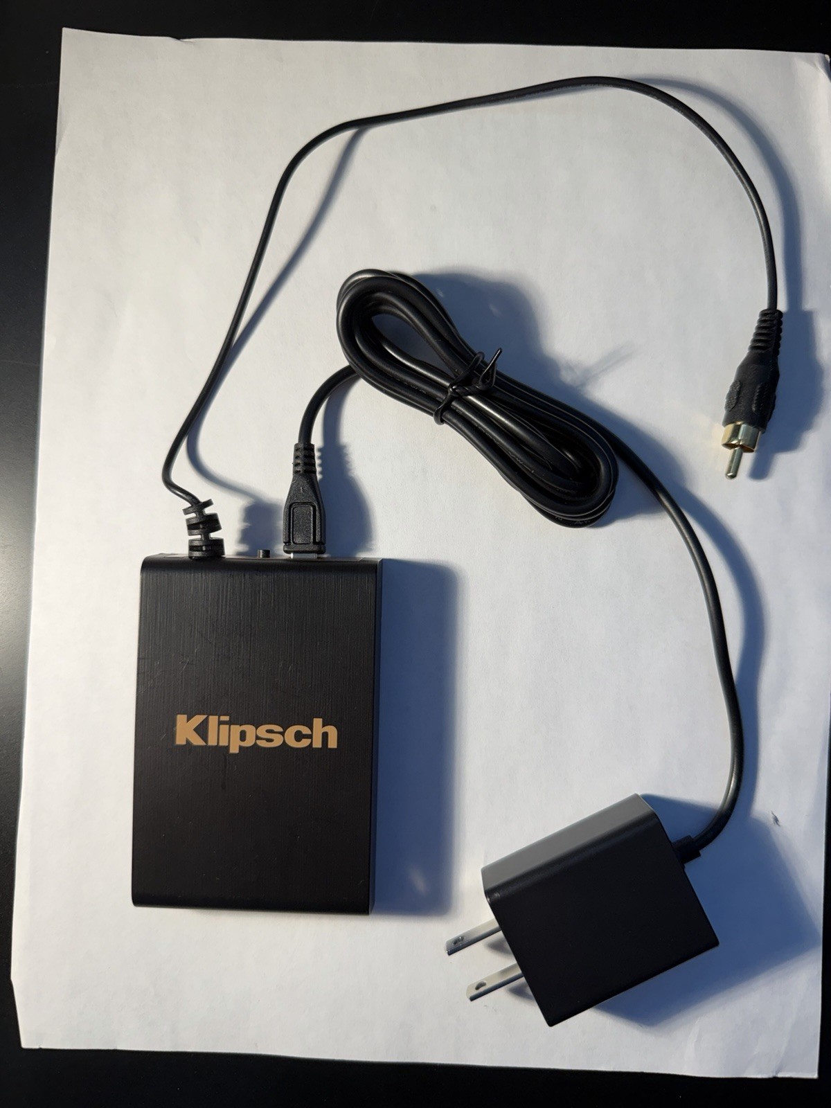 Klipsch Wireless Subs Audio Transmitter Module, RCA Input, Black w/ Adapter