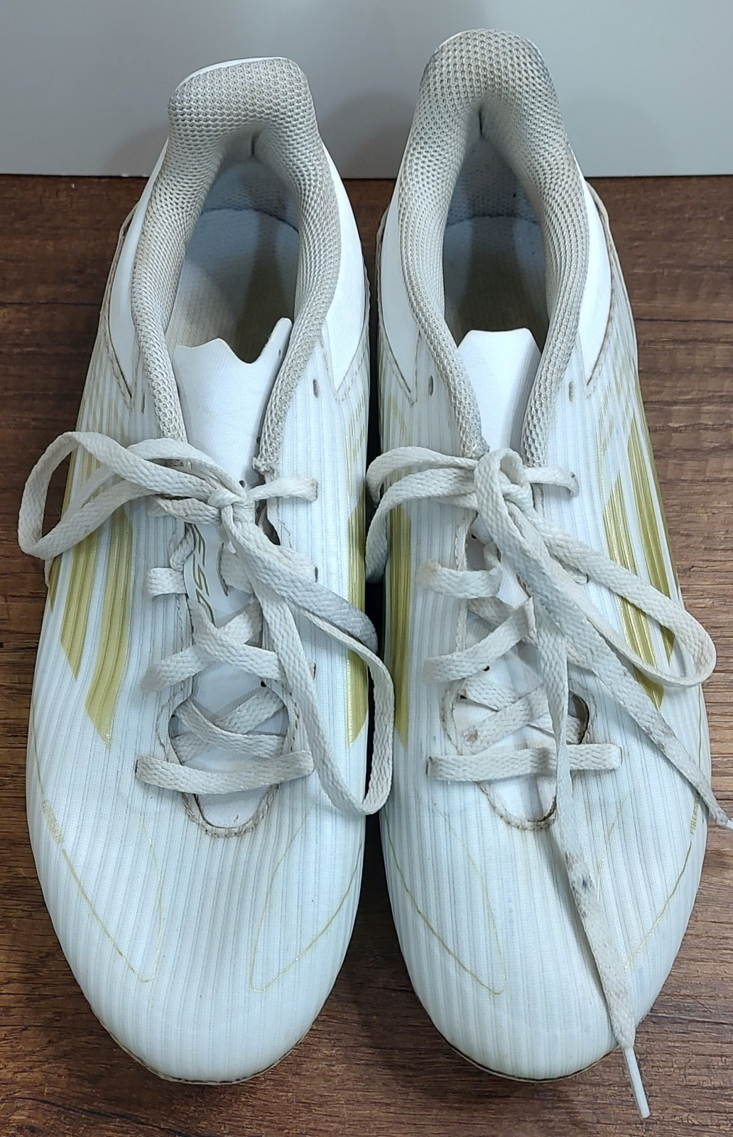 Adidas US 7.5 Size Male PMA 20M001 Soccer Cleats White Gold B17