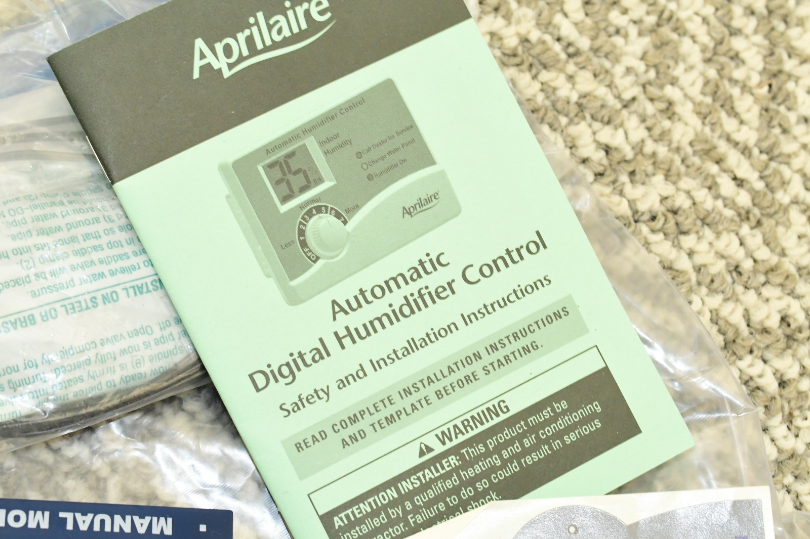 Aprilaire 62 Automatic Digital Humidistat Controller - White - UNUSED