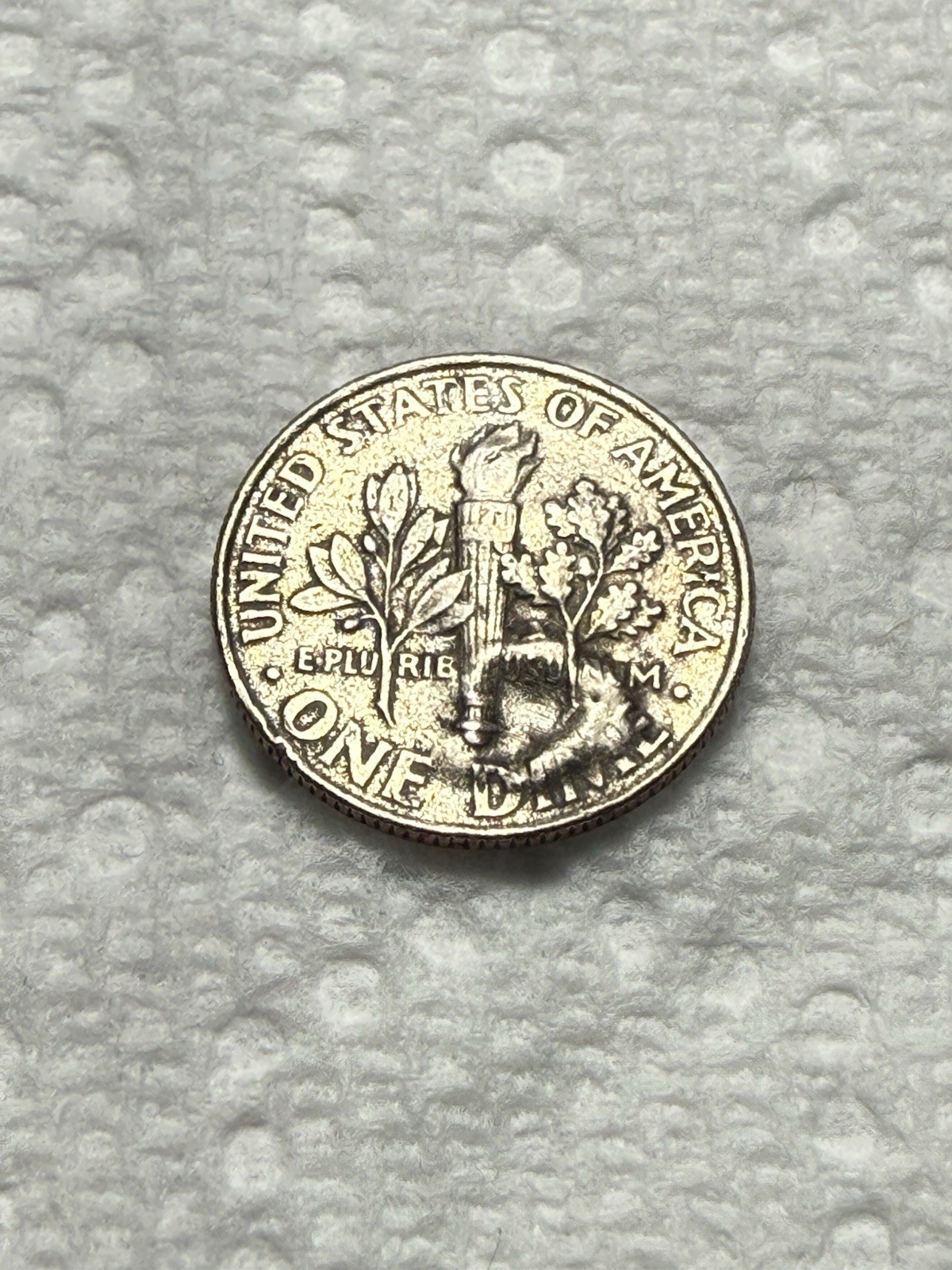 2019 P Roosevelt Dime (Error - Extreme Strike Through)