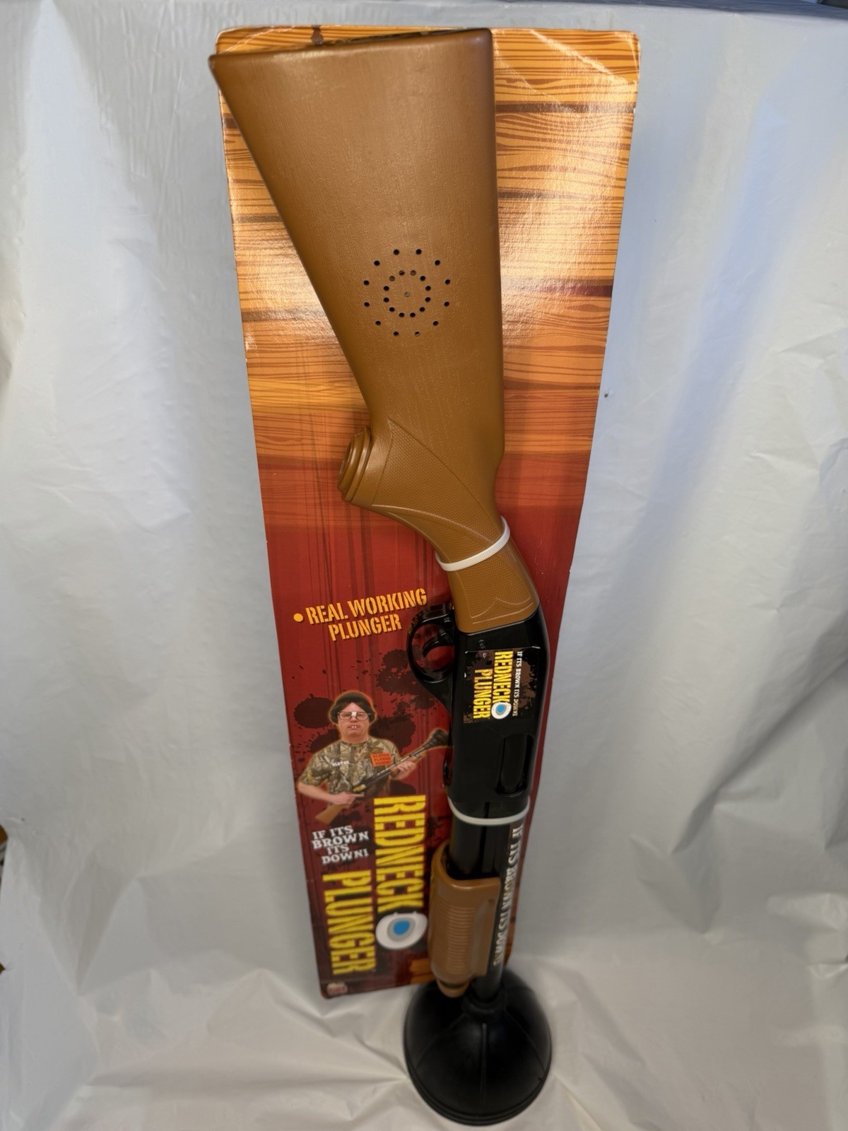 Redneck Plunger Shotgun 'Real Working Plunger' With Shooting Sound Novelty Gift
