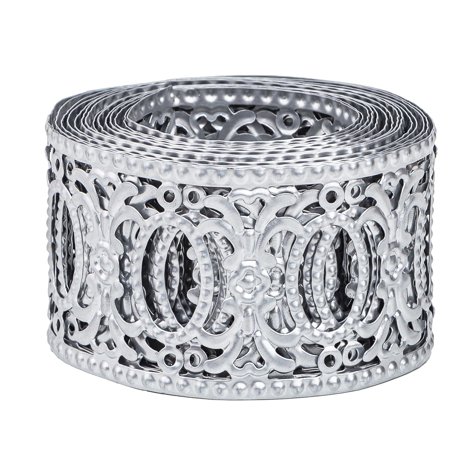 CraftyCrocodile Metal Ribbon for Decor Craft - 2" i.d., 2", 3 Yards Long